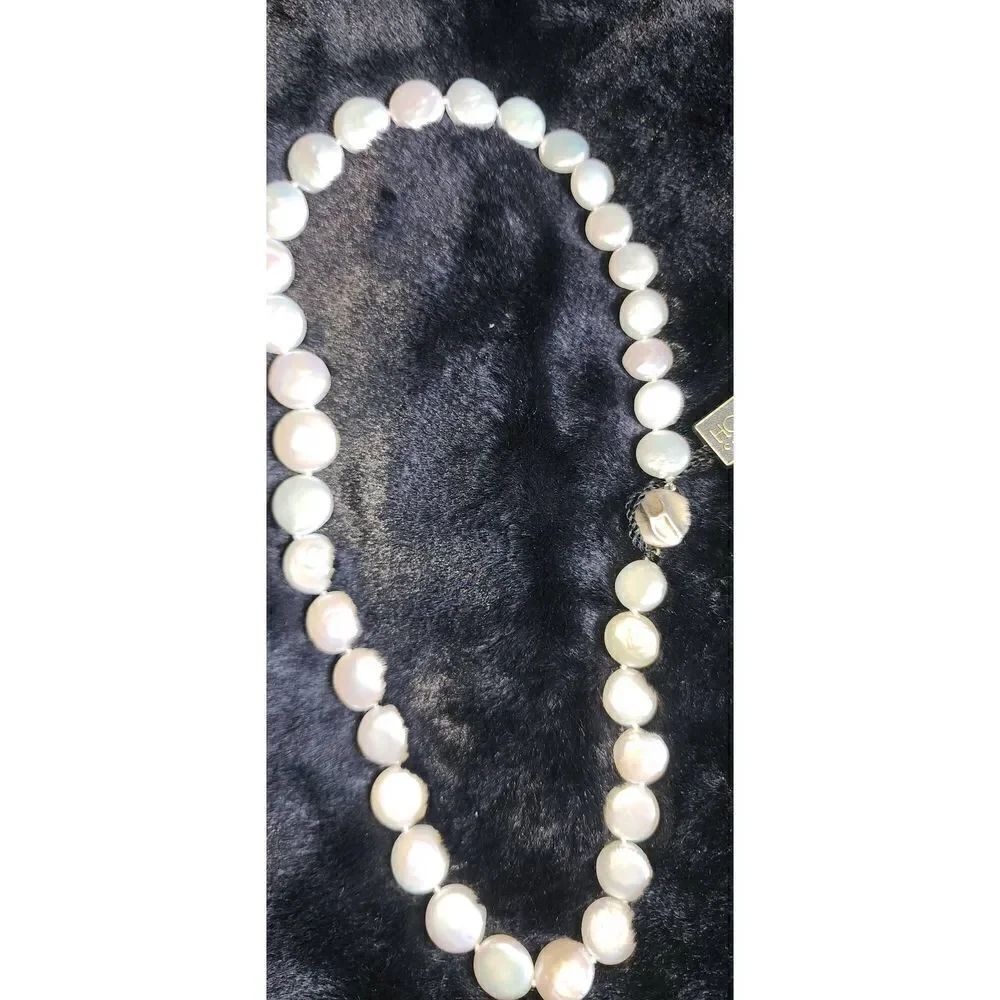 Honora Sand Dollar Style Pearl Necklace